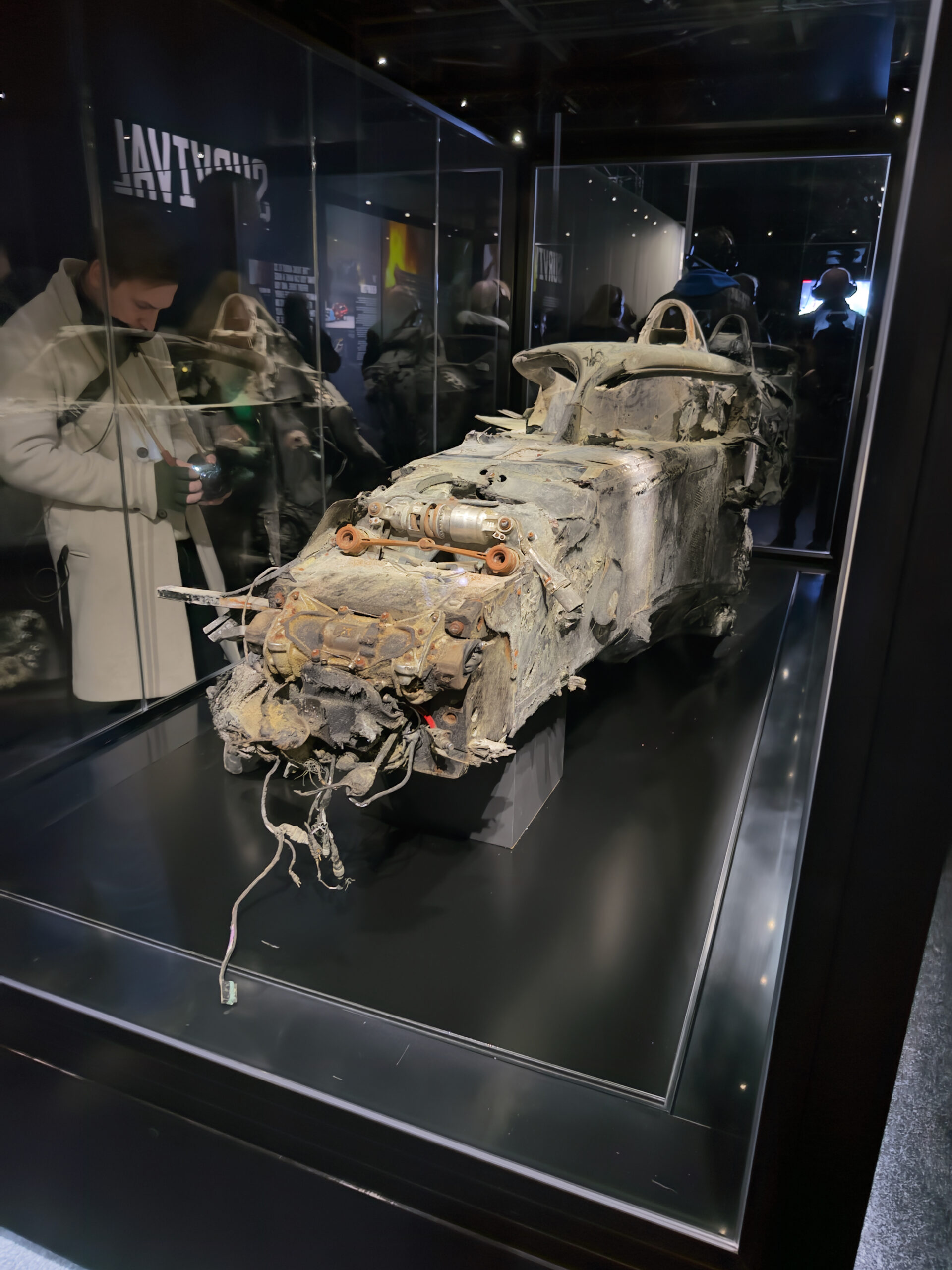 The F1 Exhibition in London 2024 29 Romain Grosjean Charred Remains of Hass VF 20 1 scaled
